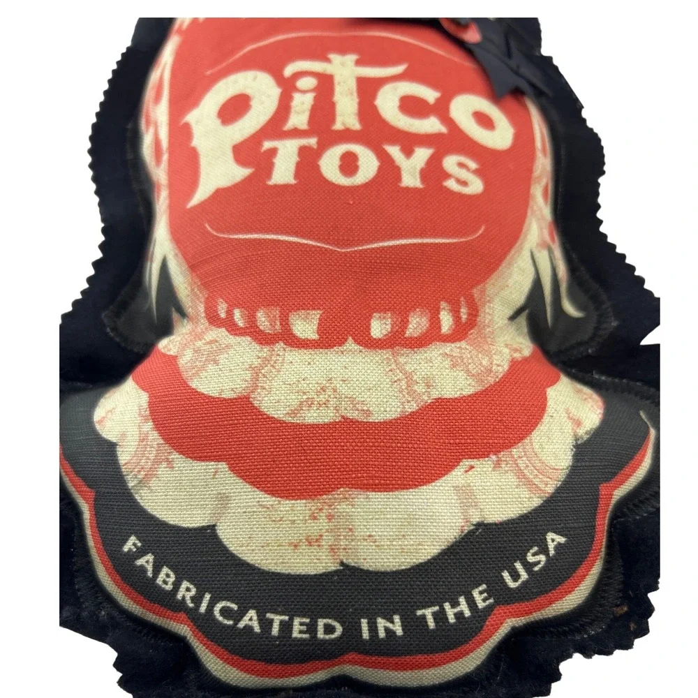 Pitco Toys Winchester Hoot Owl Plush Vintage Style Red Black Made in USA 14.5